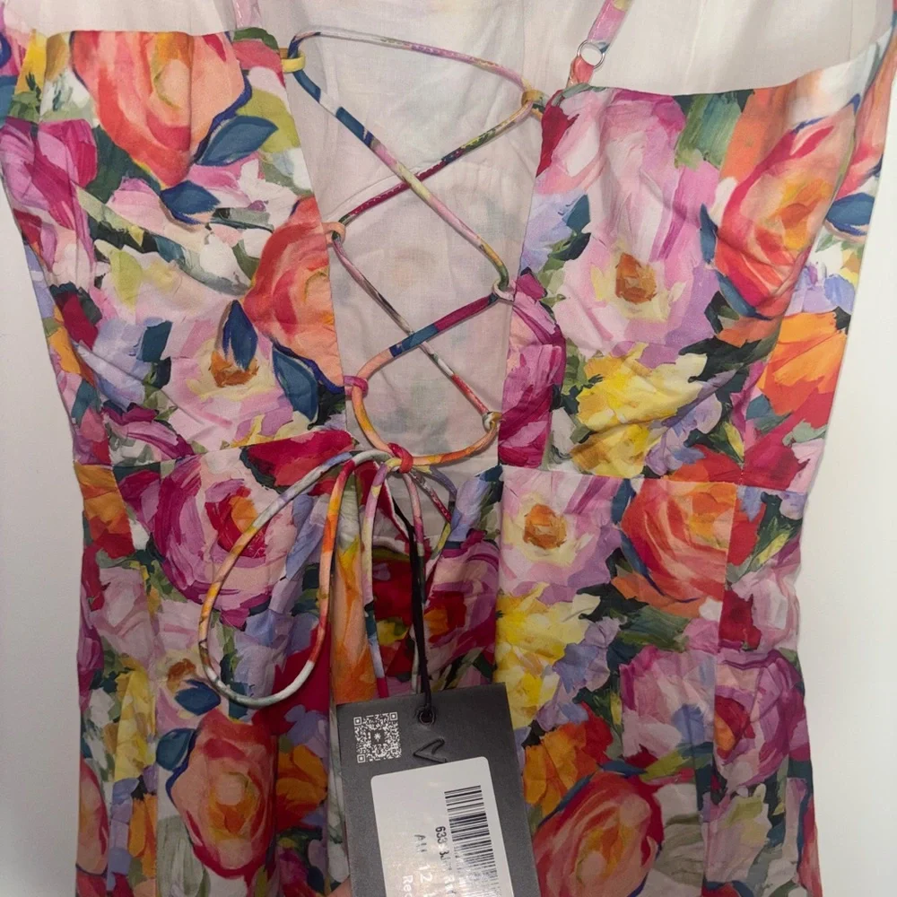 Angel Biba Colorful Floral Mini Dress - Picture 7 of 8
